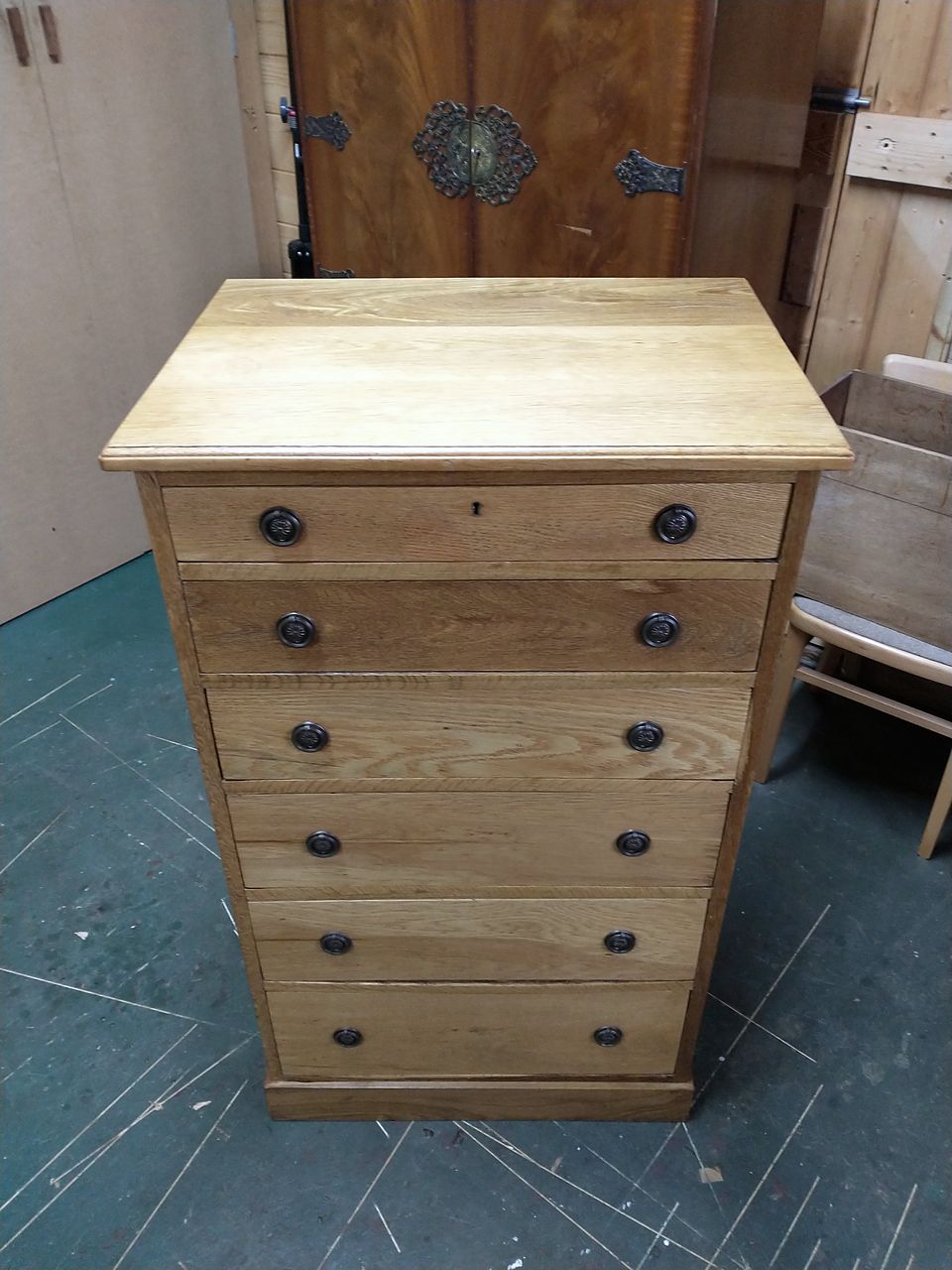 Tall chest of drawers, after